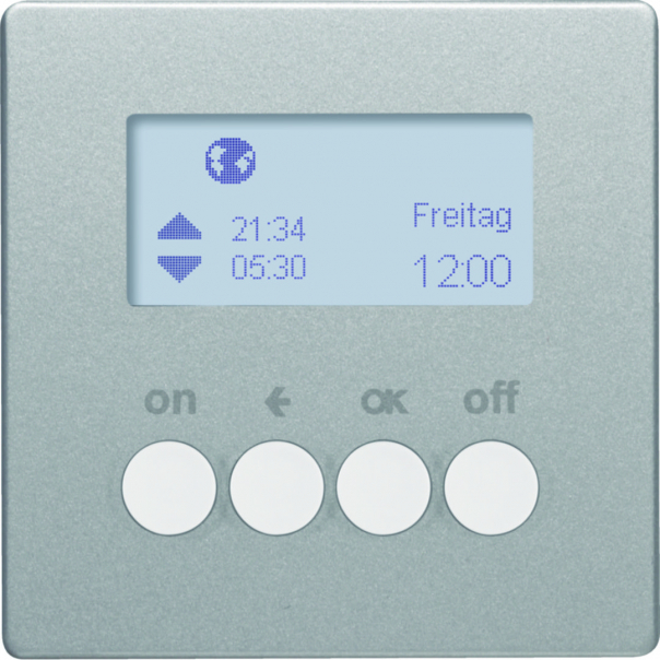 Q.x KNX RF quicklink Łącznik czas. ster. załącz. i mech. zas., alu aks, lak - 85745224 - HAGER