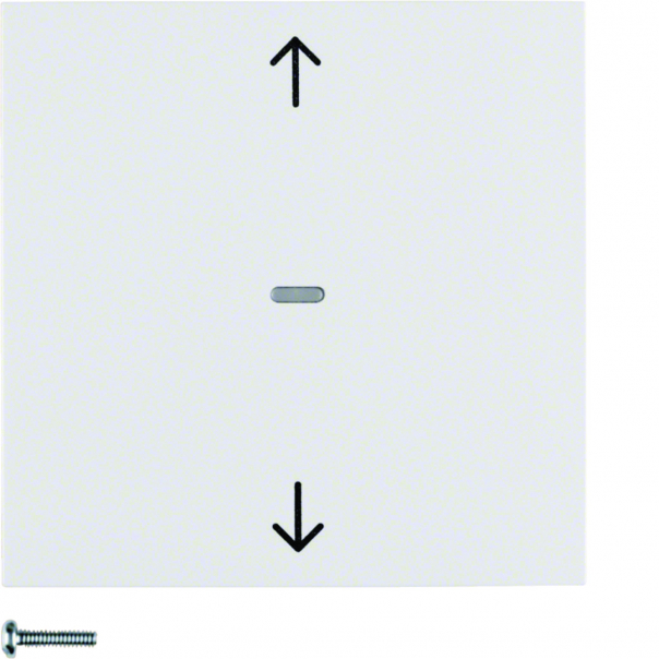 B.Kwadrat/S.1/B.3/B.7 KNX RF quicklink przycisk żaluzjowy, biały, połysk - 85245289 - HAGER