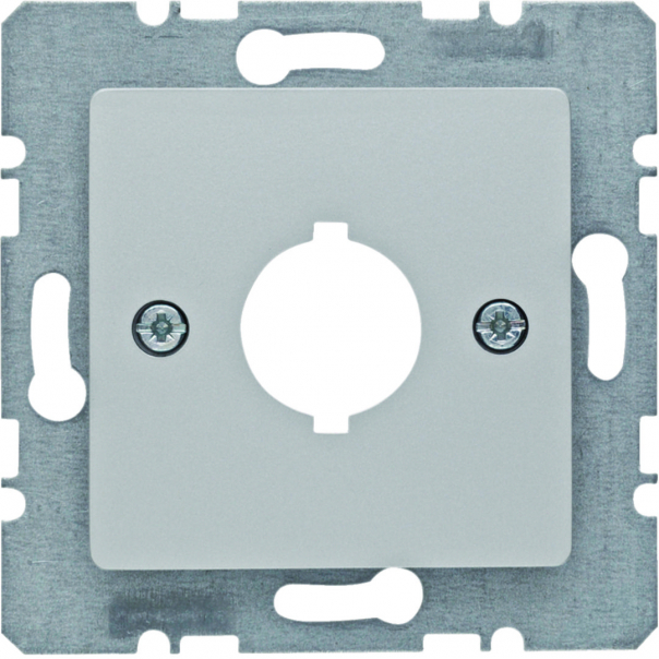Płytka centralna z otworem O 18,8 mm, alu, lakierowana - 14317003 - HAGER