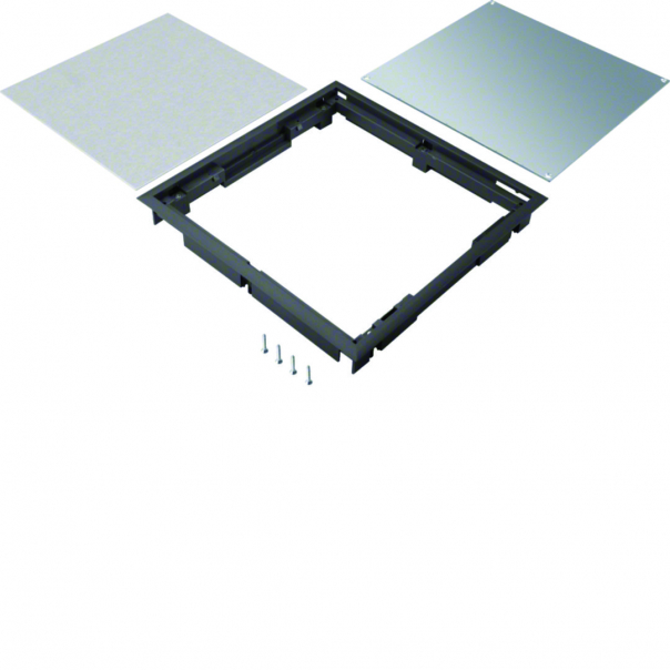 tehalit.VE-EE Pokrywa pełna płytki montaż Q08 294X294 5mm czarny PA - BDQ08059005 - HAGER