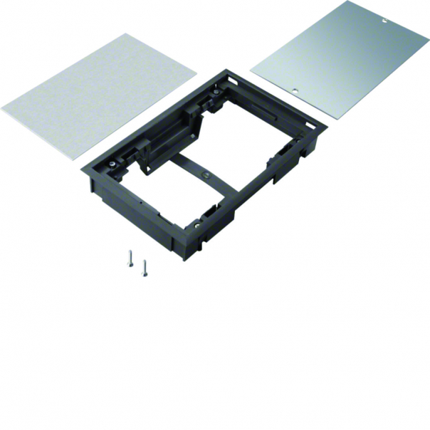 tehalit.VE-EE Pokrywa pełna płytki montaż E04 147X247 5mm czarny PA - BDE04059005 - HAGER