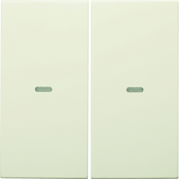 KNX e/s B.x Klawisze z soczewką do modułu przycisku 2-kr, kremowy, połysk - 80960382 - HAGER