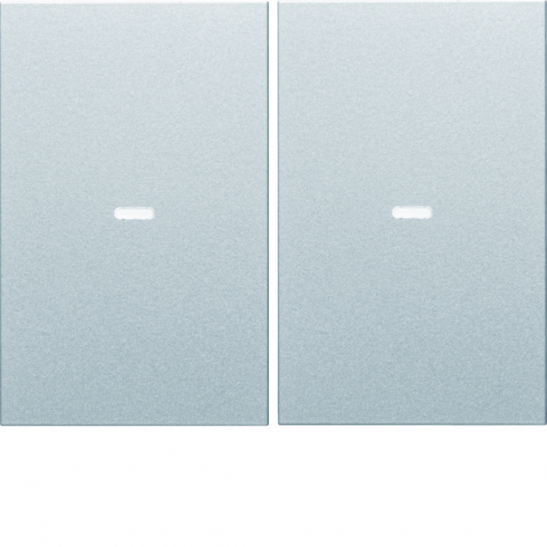 KNX e/s K.x Klawisze z soczewką do modułu przycisku 2-kr, alu mat, lak. - 80960371 - HAGER