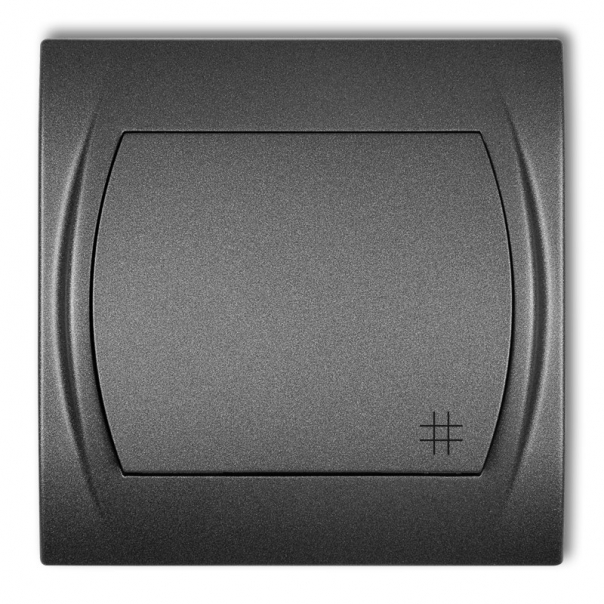 Łącznik krzyżowy podtynkowy IP 20, 10AX 250V~ LOGO grafitowy - 11LWP-6 - KARLIK