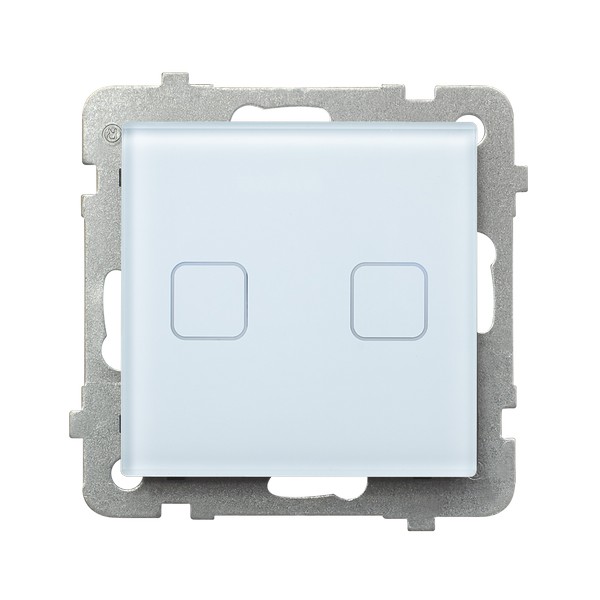 Łącznik dotykowy dwugrupowy świecznikowy z podświetleniem + wi-fi - ŁPDT-2RS/m/31 - OSPEL