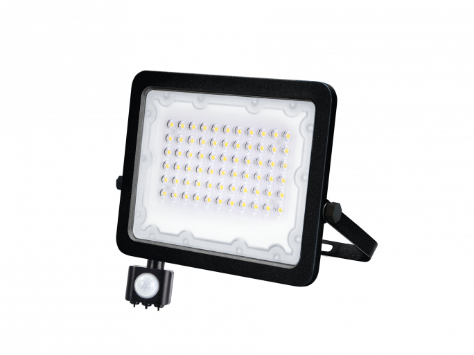 NAŚWIETLACZ LED GALAXI 100W 11000LM 4000K IP65 CZARNY Z CZUJNIKIEM - LFL261S - LUMAX