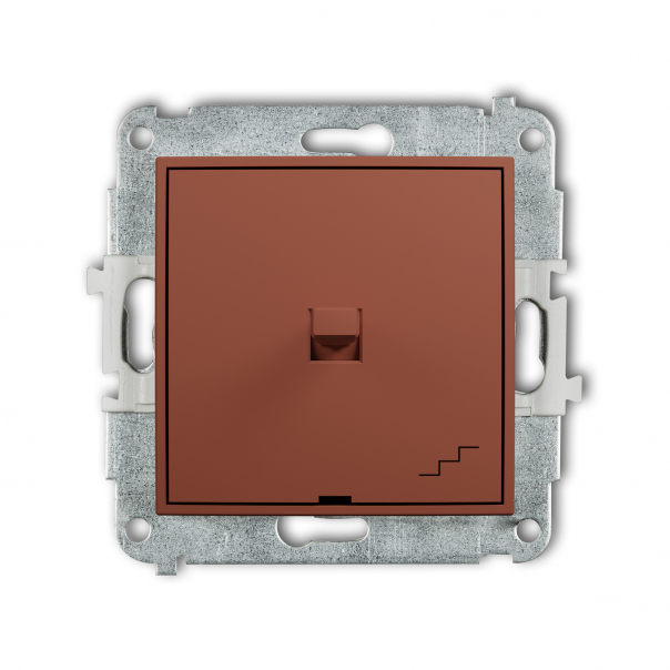 Mechanizm łącznika schodowego w stylu amerykańskim podtynkowy IP 20, 10AX 250V~ MINI terakota - 63MWPUS-3 - KARLIK