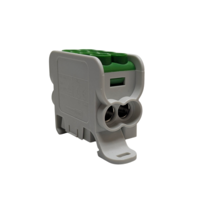 Blok dystrybucyjny - rozdzielczy HLAK 25 1P zielony 2xAl/Cu 25mm2+16mm2 1000VAC/1500VDC  - MAG1251G00 - MOREK