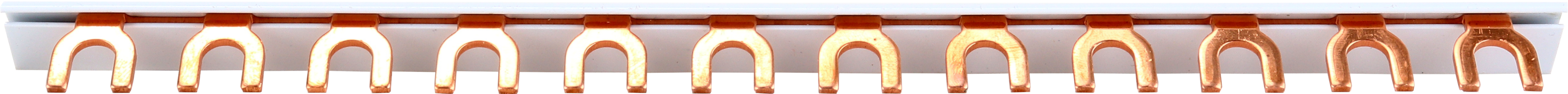 Szyna prądowa łączeniowa 1P 63A 10mm2 (12 mod.) typ widełkowy - VCS-BB-F-1P-63-12M - VECAS