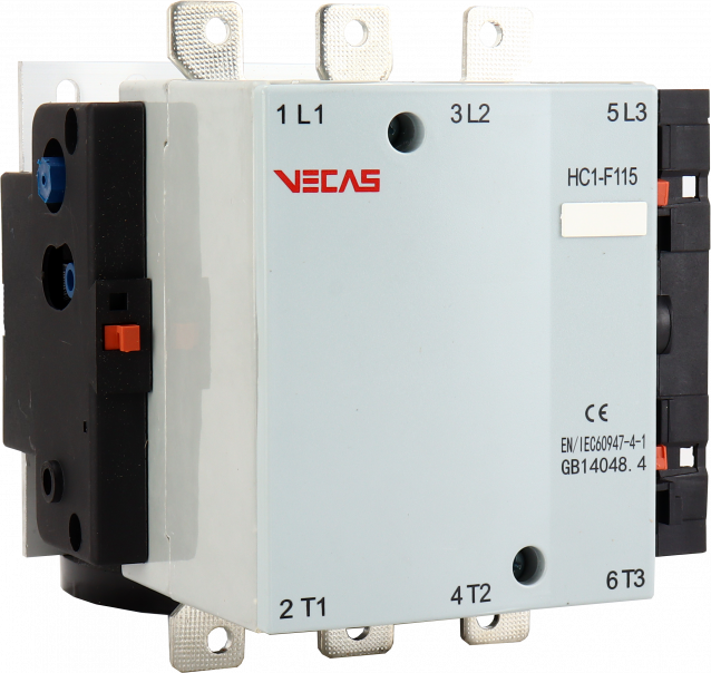 Stycznik mocy 115A AC-3 3P 1NO+1NC 230V AC - VCS-HC1-F-115-11-230 - VECAS