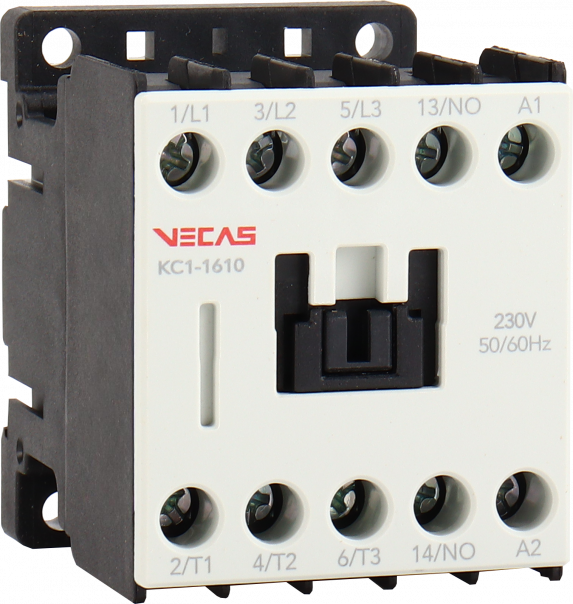 Stycznik mocy 16A AC-3 3P 1NO 230V AC - VCS-KC1-16-10-230 - VECAS