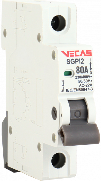 Modułowy rozłącznik izolacyjny 63A 1P - VCS-SGPI2-63-1P - VECAS