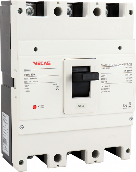 Rozłącznik izolacyjny HM6-800 800A 3P 400V AC - VCS-IS-HM6-800-800-3P - VECAS
