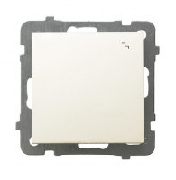 ŁĄCZNIK SCHODOWY POJEDYNCZY ZACISKI ŚRUBOWE 10AX 250V IP20 ECRU AS - ŁP-3G/m/27 - OSPEL