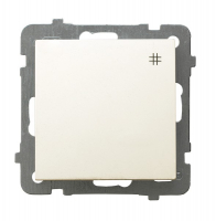 ŁĄCZNIK KRZYŻOWY ZACISKI ŚRUBOWE 10AX 250V IP20 ECRU AS - ŁP-4G/m/27 - OSPEL