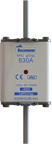 WKŁADKA NH2 630A 400V GL/GG PODWÓJNY WSKAŹNIK NH FUSE 630A 400V GG/GL SIZE 2 - 630NHG2B-400 - EATON