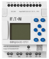 MODUŁ EASYE4 24VDC, 8DI(4AI), 4DO-T, Z WYŚWIETLACZEM EASY-E4-DC-12TC1 - 197213 - EATON