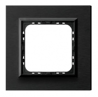 RAMKA POJEDYNCZA ALUMINIUM 4MM SZCZOTKOWANY ANTRACYT SONATA - R-1RAC/64/25 - OSPEL