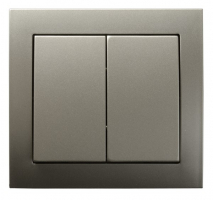 Łącznik dwugrupowy świecznikowy SATYNA LIGHT KIER - ŁP-2W/45 - OSPEL