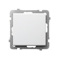 Łącznik jednobiegunowy 16AX250~, IP-20, zaciski bezgwintowe BIAŁY MAT SONATA - ŁP-1R/m/75 - OSPEL