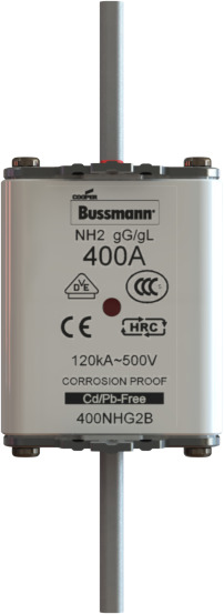 WKŁADKA NH2 450A 500V GL/GG PODWÓJNY WSKAŹNIK 450NHG2B - 450NHG2B - EATON