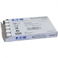 WKŁADKA CYLINDRYCZNA 14 X 51 MM 12A GG 500V AC C14G12 - C14G12 - EATON