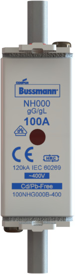 WKŁADKA NH000 10A 400V GL/GG PODWÓJNY WSKAŹNIK 10NHG000B-400 - 10NHG000B-400 - EATON