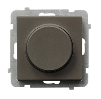 Ściemniacz uniwersalny do obciążenia żarowego, halogenowego oraz LED LED 0-100W, GLS 10-250W, 230V~50Hz CZEKOLADOWY METALIK SONATA - ŁP-8RL2/m/40 - OSPEL
