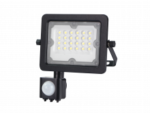 NAŚWIETLACZ LED GALAXI 20W 2200LM 4000K IP65 CZARNY Z CZUJNIKIEM - LFL220S - LUMAX