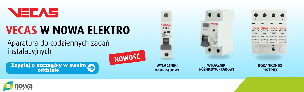 VECAS &ndash; aparatura do rozdzielnicy dostępna w Nowa Elektro