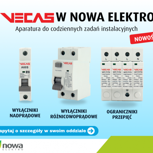VECAS &ndash; aparatura do rozdzielnicy dostępna w Nowa Elektro