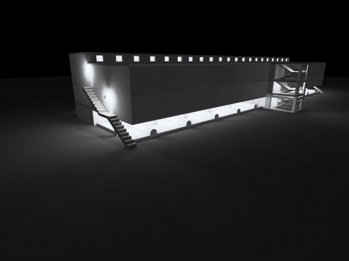 oświetlenie - koncept oświetlenia w jednym z zakładów chemicznych