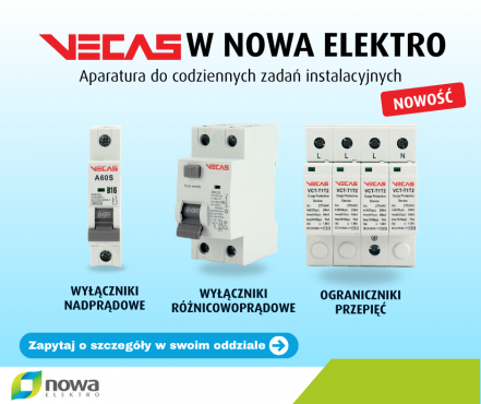 VECAS – aparatura do rozdzielnicy dostępna w Nowa Elektro
